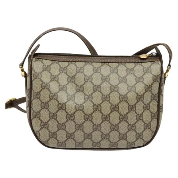 GUCCI GG Supreme Web Sherry Line Shoulder Bag PVC Beige 39 02 032 Auth ki5847 - Picture 3 of 16